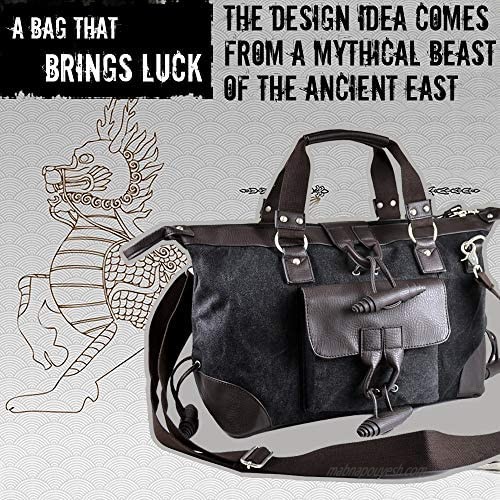 Canvas Messenger bag Casual handbags Large Capacity Fits 14.7/15.6 Inch Laptop Bag