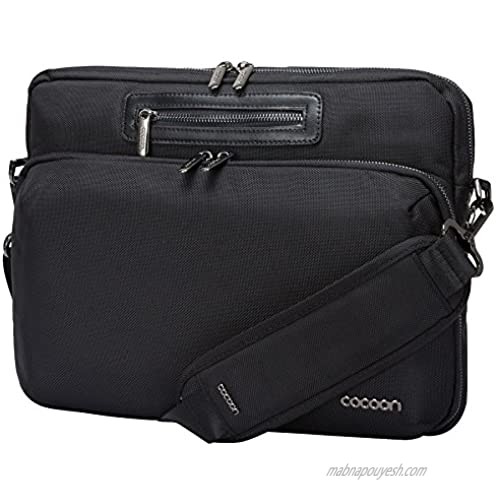 Cocoon MMS2505BK Buena Vista 13 Laptop Messenger Sling with Built-in Grid-IT! Accessory Organizer (Black)