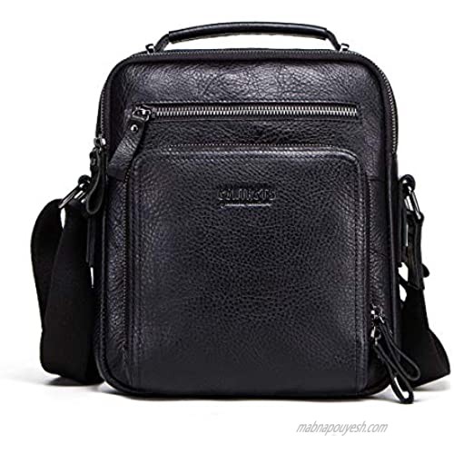 Contact's Genuine Leather Messenger Bag for Men 9.7 '' Handbag Crossbody Shoulder Bags Satchel for Travel Work Business
