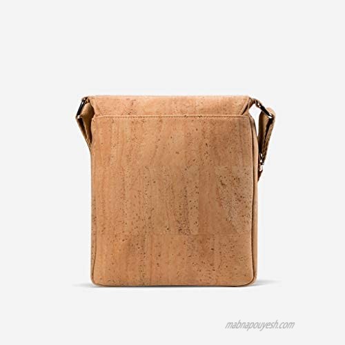 Corkor Messenger Laptop Bag 13 for Men | Vegan Cork | Crossbody Strap