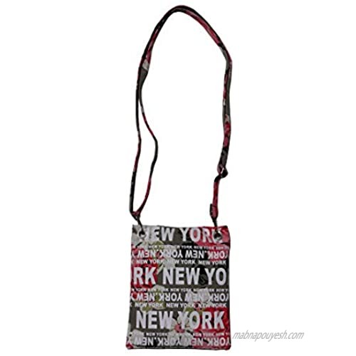 Girl Women NY Floral Travel Daily Messenger Cross Shoulder Sling Small Bag