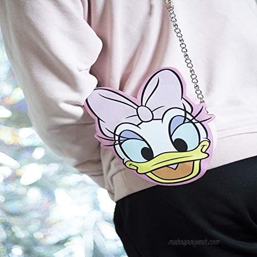 Karactermania Diseny Icons Daisy Duck-Wide Chain Shoulder Bag Messenger Bag 20 cm Pink