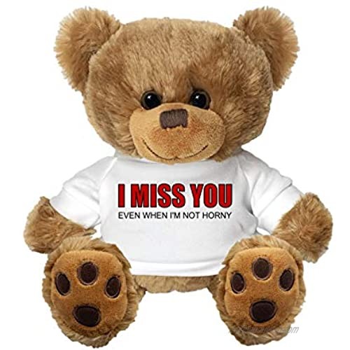 Messenger Bear I Miss You Even When Im Not Horny Teddy Bear Stuffed Animal  I Miss You Gifts