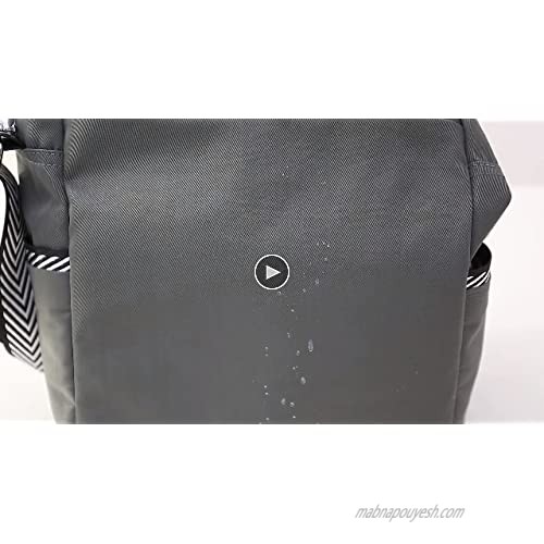 Mfeo Unisex Multi Pocket Zebre Waterproof Nylon Crossbody Shoulder Messenger Bag