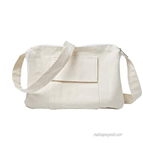 Small Canvas Messenger Bag Dip - Vintage Tote Canvas Crossbody Shoulder Bag Organizer for Men  Women