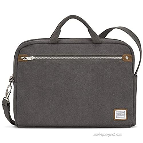 Travelon Anti-Theft Heritage Messenger Briefcase  Pewter  One Size