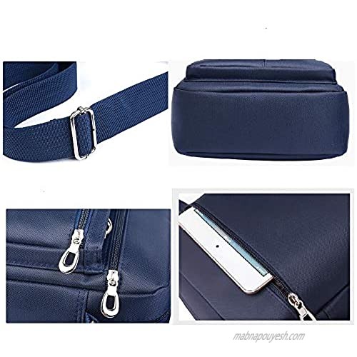 XINSANRUI Messenger Bag for Men Cross body Bags with Adjustable Strap Shoulder Bag with Zipper Handbag Purse for Work Business