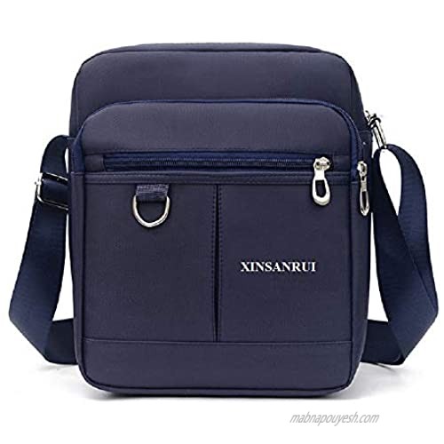 XINSANRUI Messenger Bag for Men  Cross body Bags with Adjustable Strap  Shoulder Bag with Zipper Handbag Purse for Work Business