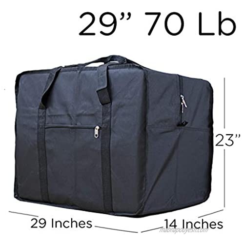 29 Inches Square Travel Duffle Bag Bolsa Maleta de Lona 70 Lb Cap Luggage Tote