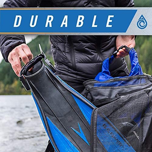 Aqua Quest Deckhand: Wet/Dry Dual Compartment Duffel - 100% Waterproof Hidden Dry Bag + Heavy Duty Mesh = Watertight Quarantine Area + Maximum Air Circulation & Breathability in One Versatile Bag