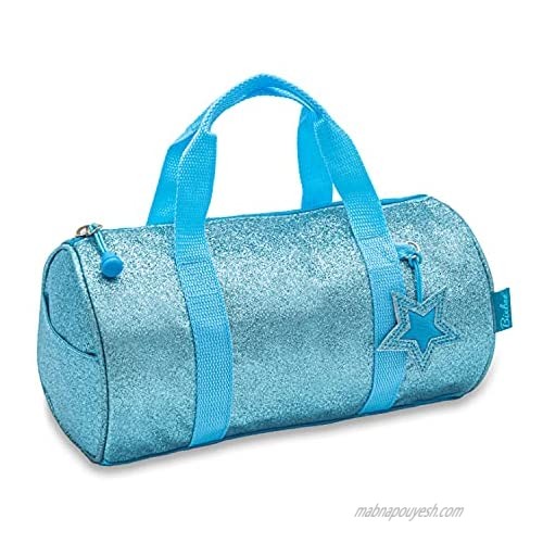 Bixbee Kids Duffle Bag for Dance  School and Sports  Small  Medium and Large  Sparkalicious Turquoise Blue