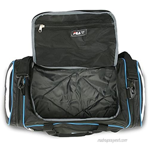 Fila Acer Large Sport Duffel Bag Black/Blue One Size