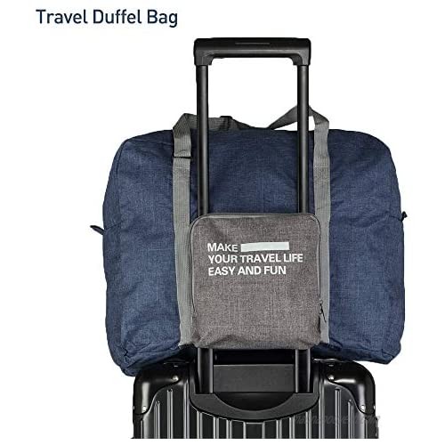 Foldable Travel Duffel Bag Buruis for Spirit Airlines Carry on Luggage Underseat Tote Bag Water Resistant Lightweight Large Capacity for Women & Men