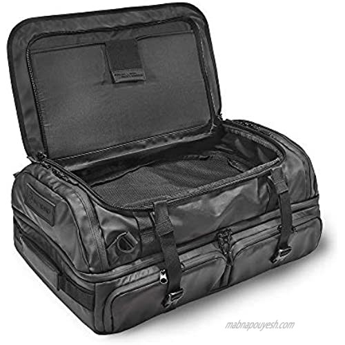 HEXAD Access 45L Duffel Bag - Travel Duffel Bag with Multiple Compartments for Organization (Black)