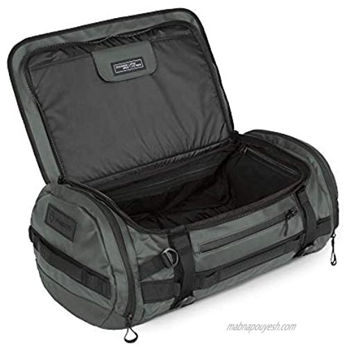 HEXAD Carryall Travel Duffel Bag - Includes Backpack Straps and Laptop Sleeve (Watatch Green 60 L)