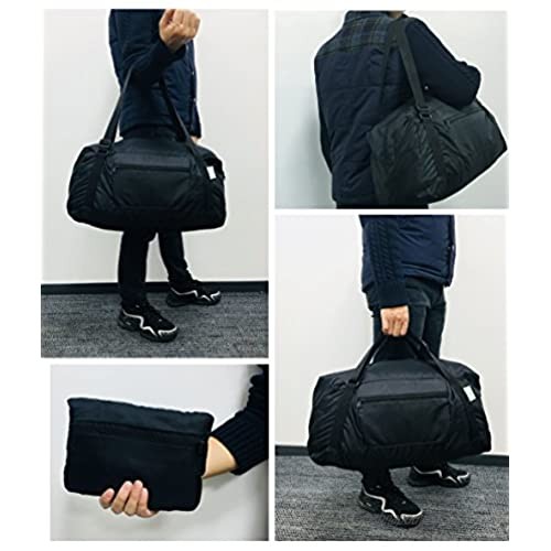 HOLYLUCK Foldable Travel Duffel Bag For Women & Men Luggage Great for Gym (black)