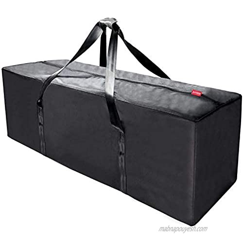Juyeer 47 inch Sports Duffle Bag - Extra Large Travel Duffel Luggage Bag with Upgrade Zipper and handles  Durable & Waterproof  Black