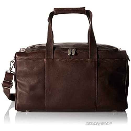 Piel Leather Traveler's Select Xs Duffel Bag  Chocolate  One Size
