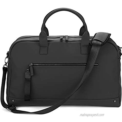 The Friendly Swede Weekender Bag  Duffle Overnight Bag - High-end Vreta Collection - 35L Travel Duffel  Weekend Bag For Women and Men (Black)