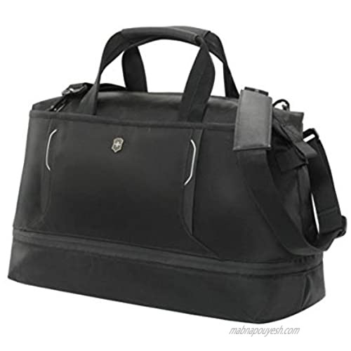Victorinox Werks Traveler 6.0 Weekender Bag with Zipper Expansion  Black  12.6-inch