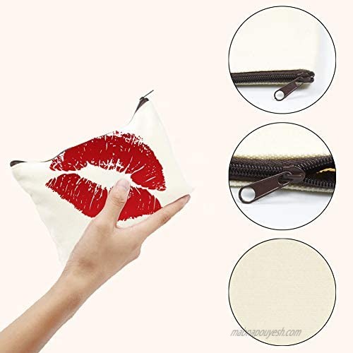 15 PCS Cosmetic Bag Multipurpose Makeup Bags Blanks Diy Sublimation Heat Transfer Makeup Pouches with Zipper Canvas Travel Toiletry Bag for Women Girls DIY