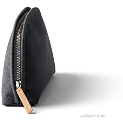Bellroy Classic Pouch (EDC Zipper Travel Pouch Water-resistant Woven Fabric Holds Pencils Pens Tech & Personal Items Internal Mesh Pockets) - Charcoal - Recycled