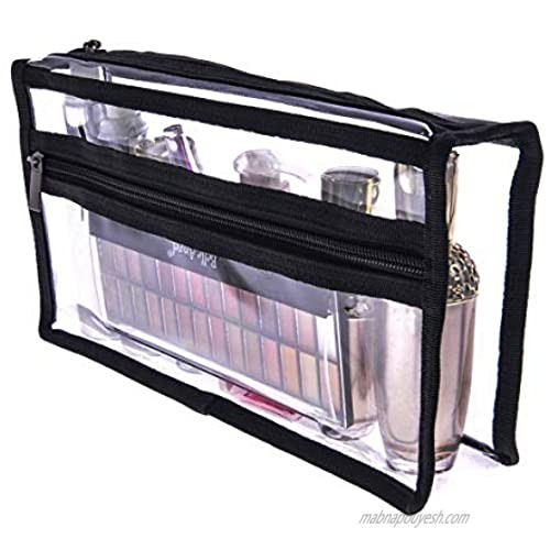 Clear PVC Makeup Bag Transparent Actor Bag Large Cosmetic Organizer Bag Makeup Kits Pouch
