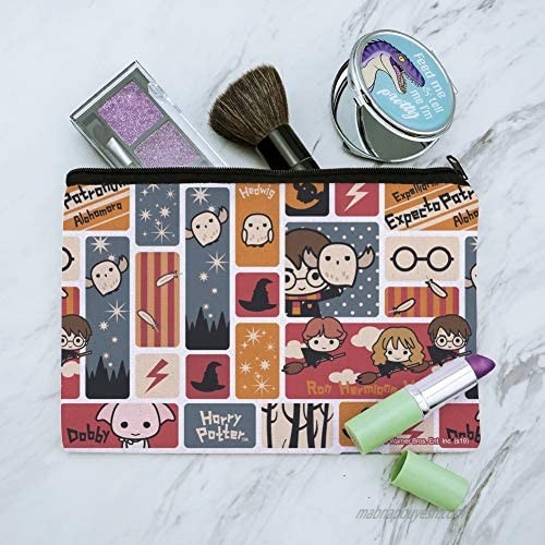 Harry Potter Cute Chibi Pattern Makeup Cosmetic Bag Organizer Pouch
