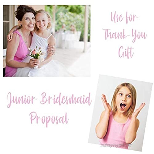 Junior Bridesmaid Canvas Pouch for Gift for Junior Bridesmaid Proposal or Thank You Gift