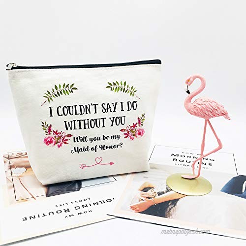 Maid of Honor Gifts from Bride Bridesmaid Gifts for Wedding Bridesmaid Proposal Gifts Emergency Gifts Makeup Bag Bachelorette Party Gifts