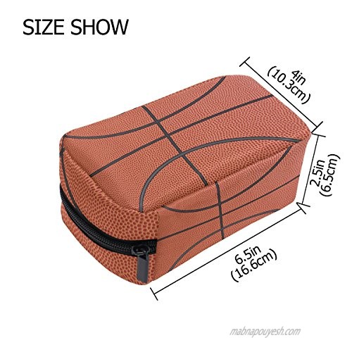 Makeup Bag Portable Travel Cosmetic Train Case Basketball Toiletry Bag Organizer Accessories Case Tools Case for Beauty Women