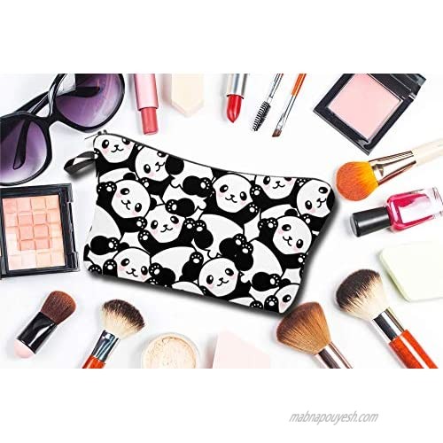 Makeup Pouch Cosmetic Bag and Toiletry Bag For Accessories Panda Travel Bag