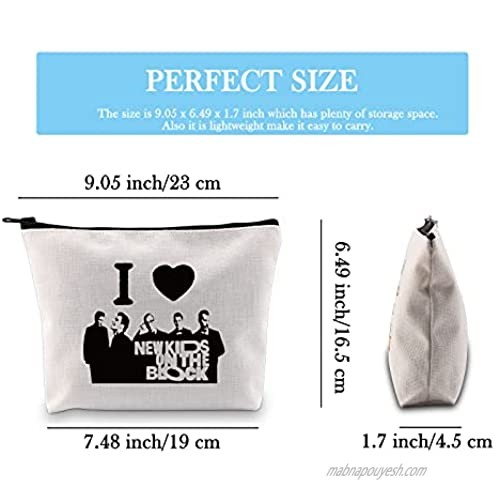 Novelty Inspired Cosmetic Bag I Love New Kid On Black Gift for Women
