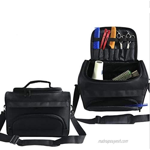 Professional Cosmetics Beauty Hairdressing Styling Bag Multi-functional Hair Makeup Salon Hairdresser Toiletry Organizer Tool Bag Case Holder Box with Strap for Hair Stylist Shoulder Carrying