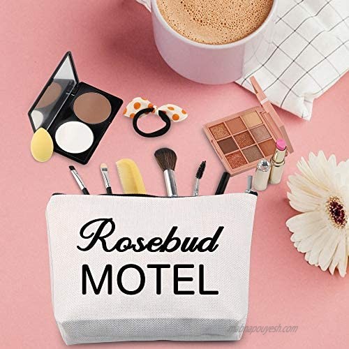 TSOTMO Rosebud Motel Inspired Gift Novelty Makeup Bag Makeup Travel Case Travel Cosmetic Pouch Bag(Rosebud MOTEL)