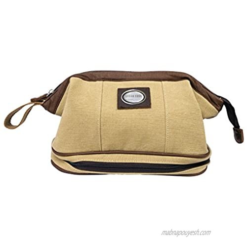 Canyon Outback Leather Goods  Inc. Canyon Outback Colten Canvas Toiletry Bag  Beige  One Size