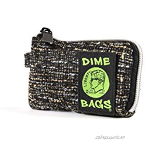 Dime Bags Padded Pouch with Soft Padded Interior | Protective Hemp Pouch for Glass with Interior Smell Proof Pocket (Concrete 5-Inch)