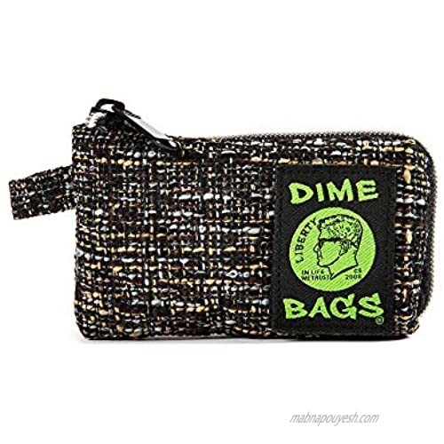 Dime Bags Padded Pouch with Soft Padded Interior | Protective Hemp Pouch for Glass with Interior Smell Proof Pocket (Concrete  5-Inch)