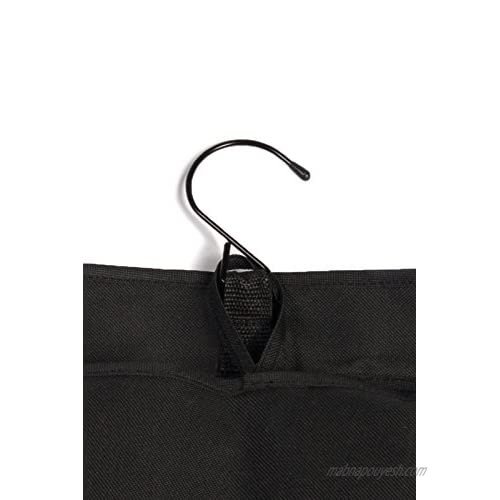 Fishers Finery Small Travel Toiletry Bag Hanging Cosmetic Organizer Mens Bathroom Bag (Black S)