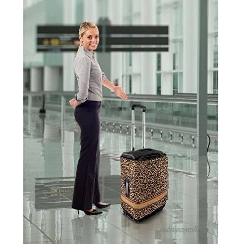 Luggage Protector Pattern: Brown Leopard Size: Large