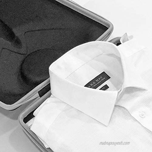 Magipea Travel Shirt Case | Protection Against Dust Moisture and Wrinkle for Shirt and Laptop Storage with Collar Protection Inside Mesh Pocket Folding Board and Shoe Pouch