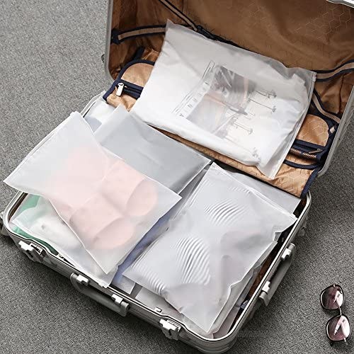 MXY Travel Luggage Storage Bag Waterproof Pouch Suit Clothes Shoes Sealed Transparent Bags Organizer (4L+4M+4S)