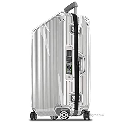 Sunikoo Luggage Protector Suitcase Clear PVC Transparent Cover Case With Chain Fits Topas MULTIWHEEL Series (For Topas 92363/92463)