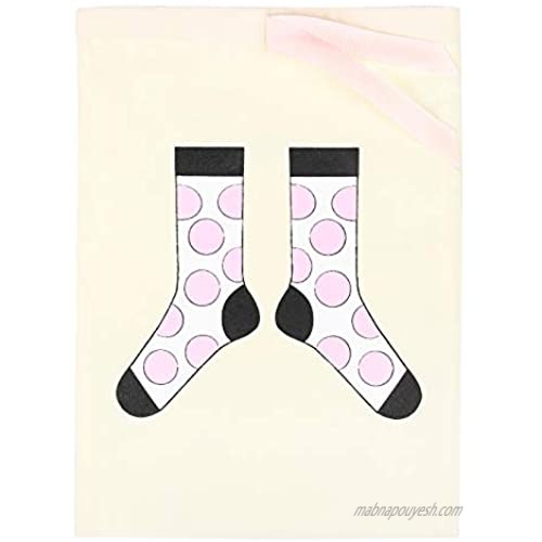 The Meshok Pink Polka Dot Socks Luggage Packing/Travel Organizer Bag