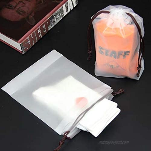 Translucent Drawstring Bags Large Pouch Organizers for Clothes Shoes Shirt Towel Home Travel Universal Storage Bags