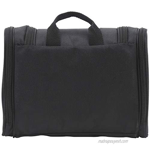 Travelers Club 11 Toiletry Kit Travel Accessory Black 11 Inch