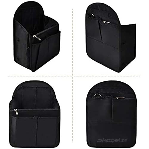 Vercord Backpack Organizer Insert Liner Hanging Travel Bag in Bag with Many Pockets