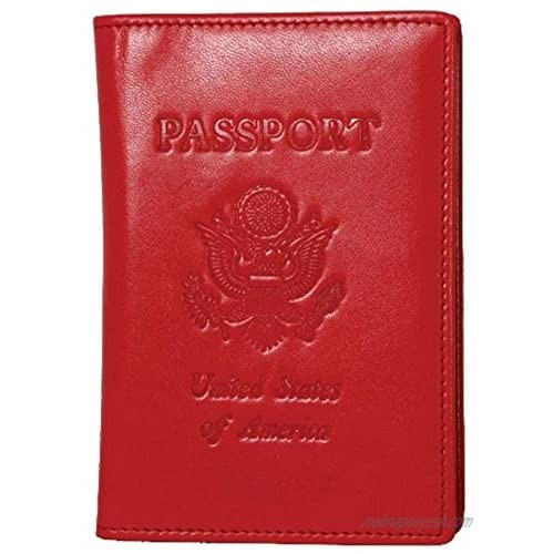 Cowhide Nappa Leather Deluxe Passport Case II Color: Brown With U.S. Emblem: Yes