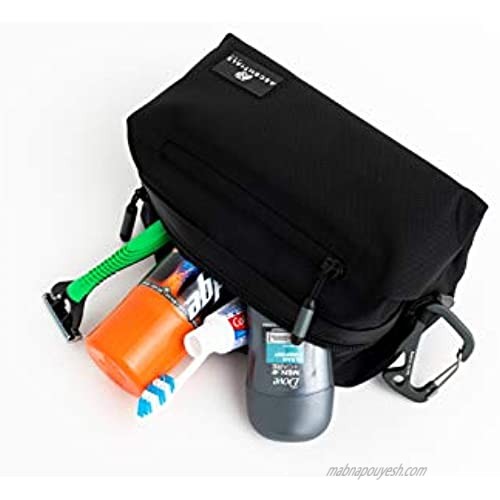 AP Ascentials Pro Flint Water Resistant Travel Organizer Durable Nylon Accessories Cosmetic Bag Dopp Kit Shaving Bag Hygiene Toiletry Bag for Men and Women