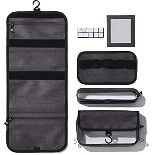ARKY Lucius Toiletry Bag  Travel Carry On Waterproof Detachable Storage Bags Hanger  Organizer Kit Portable Bathroom Shower Shaving  Airplane Compliant Size in Luggage Pouch for Men and Women